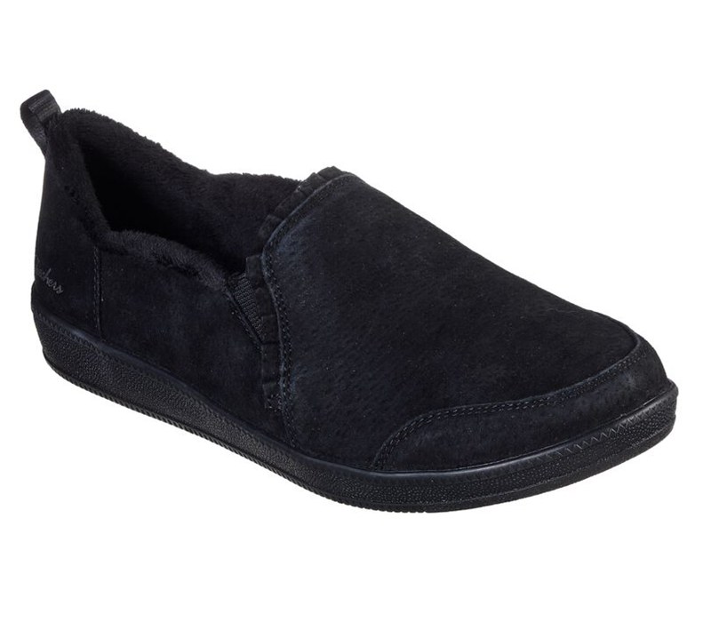Skechers Dam Svarta Slip On - Madison Ave - Plushed - Sverige (SKBVQ-4361)